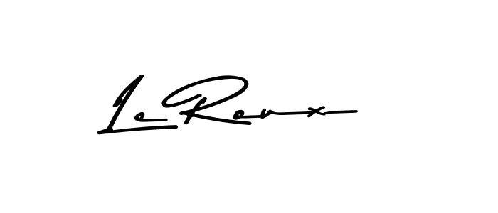 Create a beautiful signature design for name Le Roux. With this signature (Asem Kandis PERSONAL USE) fonts, you can make a handwritten signature for free. Le Roux signature style 9 images and pictures png