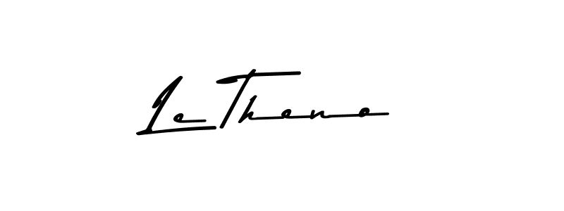 Create a beautiful signature design for name Le Theno. With this signature (Asem Kandis PERSONAL USE) fonts, you can make a handwritten signature for free. Le Theno signature style 9 images and pictures png