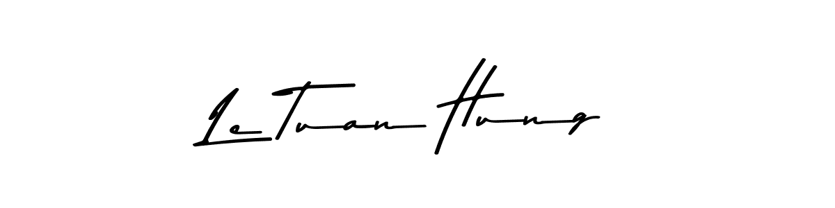 Also we have Le Tuan Hung name is the best signature style. Create professional handwritten signature collection using Asem Kandis PERSONAL USE autograph style. Le Tuan Hung signature style 9 images and pictures png