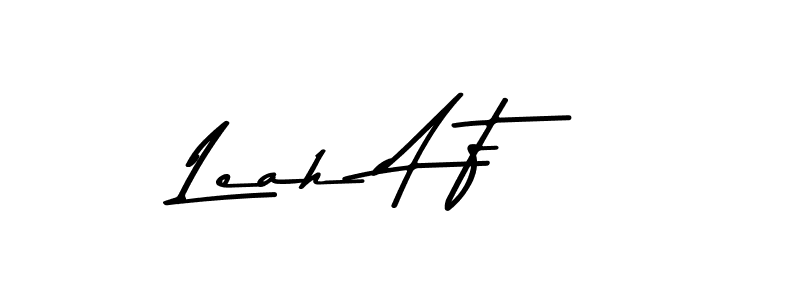 Design your own signature with our free online signature maker. With this signature software, you can create a handwritten (Asem Kandis PERSONAL USE) signature for name Leah A F. Leah A F signature style 9 images and pictures png