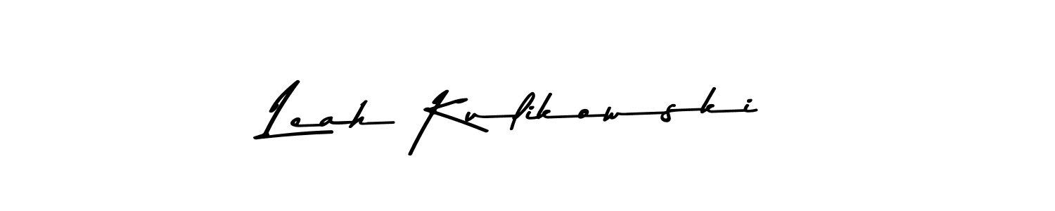 Use a signature maker to create a handwritten signature online. With this signature software, you can design (Asem Kandis PERSONAL USE) your own signature for name Leah Kulikowski. Leah Kulikowski signature style 9 images and pictures png