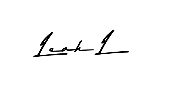 Also You can easily find your signature by using the search form. We will create Leah L name handwritten signature images for you free of cost using Asem Kandis PERSONAL USE sign style. Leah L signature style 9 images and pictures png