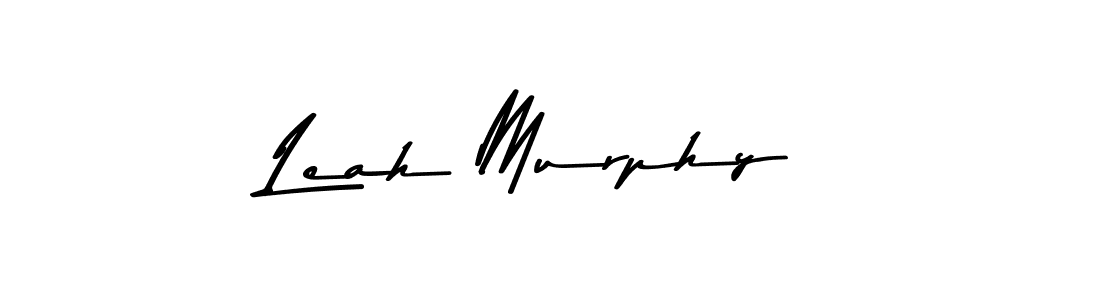 How to make Leah Murphy name signature. Use Asem Kandis PERSONAL USE style for creating short signs online. This is the latest handwritten sign. Leah Murphy signature style 9 images and pictures png