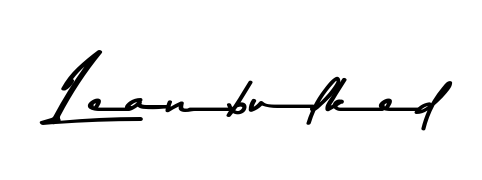 How to make Leanbulked name signature. Use Asem Kandis PERSONAL USE style for creating short signs online. This is the latest handwritten sign. Leanbulked signature style 9 images and pictures png
