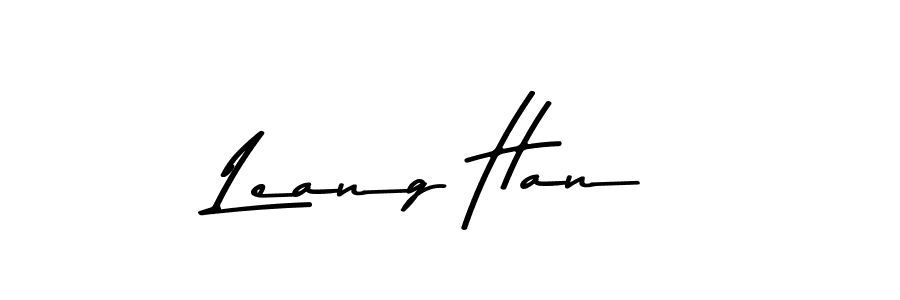 How to make Leang Han name signature. Use Asem Kandis PERSONAL USE style for creating short signs online. This is the latest handwritten sign. Leang Han signature style 9 images and pictures png