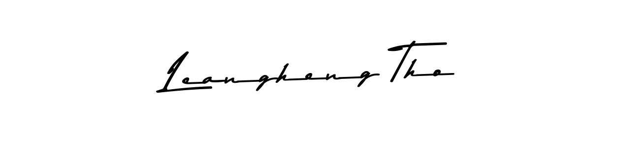 Make a beautiful signature design for name Leangheng Tho. With this signature (Asem Kandis PERSONAL USE) style, you can create a handwritten signature for free. Leangheng Tho signature style 9 images and pictures png