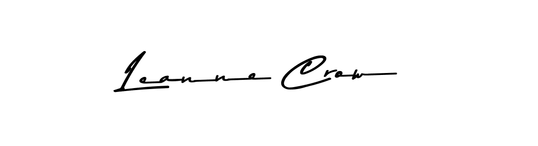 Leanne Crow stylish signature style. Best Handwritten Sign (Asem Kandis PERSONAL USE) for my name. Handwritten Signature Collection Ideas for my name Leanne Crow. Leanne Crow signature style 9 images and pictures png