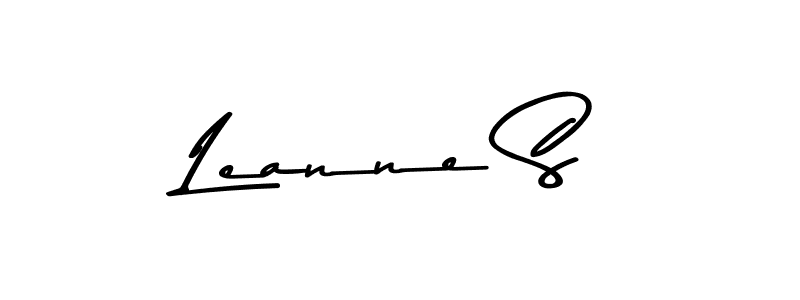 Make a beautiful signature design for name Leanne S. With this signature (Asem Kandis PERSONAL USE) style, you can create a handwritten signature for free. Leanne S signature style 9 images and pictures png