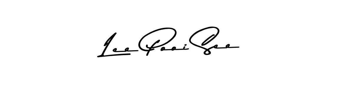 How to make Lee Pooi See name signature. Use Asem Kandis PERSONAL USE style for creating short signs online. This is the latest handwritten sign. Lee Pooi See signature style 9 images and pictures png