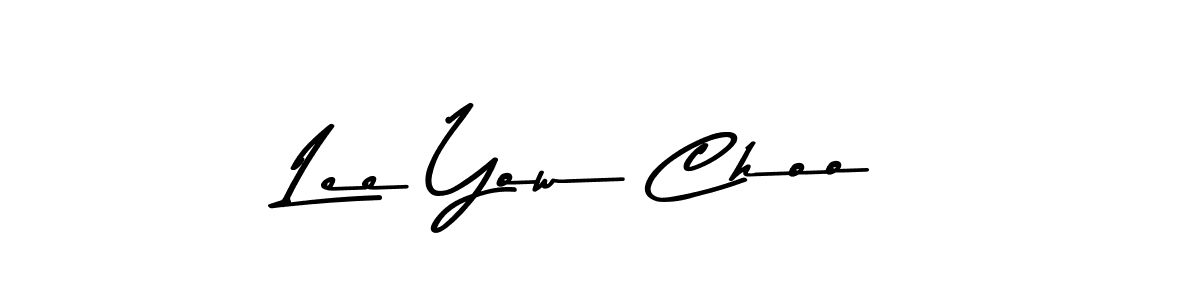 How to make Lee Yow Choo name signature. Use Asem Kandis PERSONAL USE style for creating short signs online. This is the latest handwritten sign. Lee Yow Choo signature style 9 images and pictures png