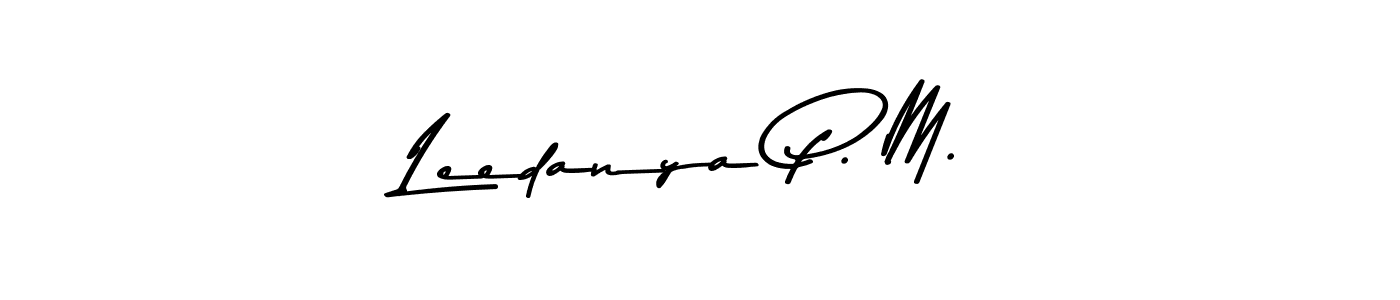 Make a beautiful signature design for name Leedanya P. M.. Use this online signature maker to create a handwritten signature for free. Leedanya P. M. signature style 9 images and pictures png