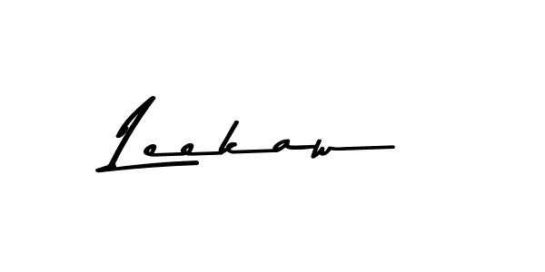 How to make Leekaw signature? Asem Kandis PERSONAL USE is a professional autograph style. Create handwritten signature for Leekaw name. Leekaw signature style 9 images and pictures png