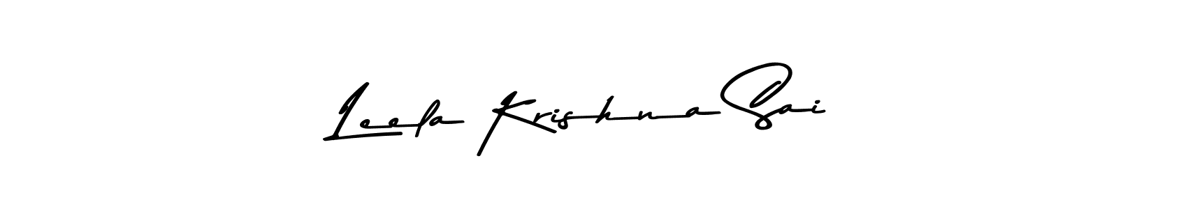 Leela Krishna Sai stylish signature style. Best Handwritten Sign (Asem Kandis PERSONAL USE) for my name. Handwritten Signature Collection Ideas for my name Leela Krishna Sai. Leela Krishna Sai signature style 9 images and pictures png
