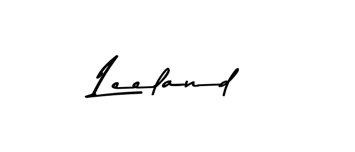 Create a beautiful signature design for name Leeland. With this signature (Asem Kandis PERSONAL USE) fonts, you can make a handwritten signature for free. Leeland signature style 9 images and pictures png