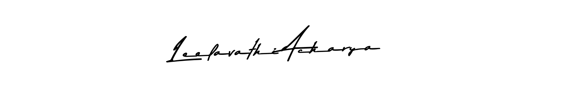 if you are searching for the best signature style for your name Leelavathi Acharya. so please give up your signature search. here we have designed multiple signature styles  using Asem Kandis PERSONAL USE. Leelavathi Acharya signature style 9 images and pictures png