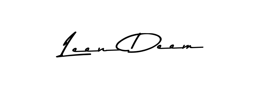 if you are searching for the best signature style for your name Leen Deem. so please give up your signature search. here we have designed multiple signature styles  using Asem Kandis PERSONAL USE. Leen Deem signature style 9 images and pictures png