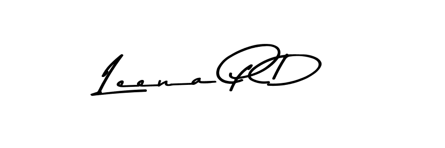 Leena P D stylish signature style. Best Handwritten Sign (Asem Kandis PERSONAL USE) for my name. Handwritten Signature Collection Ideas for my name Leena P D. Leena P D signature style 9 images and pictures png