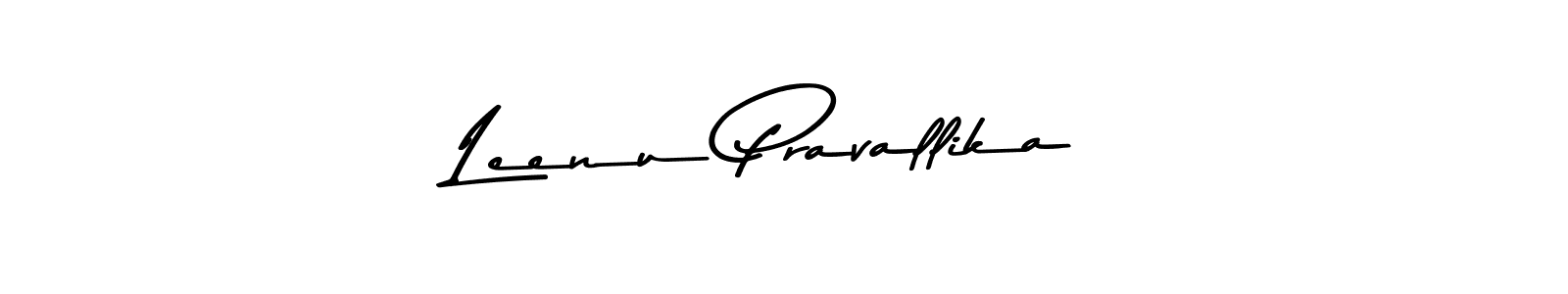 Make a beautiful signature design for name Leenu Pravallika. With this signature (Asem Kandis PERSONAL USE) style, you can create a handwritten signature for free. Leenu Pravallika signature style 9 images and pictures png