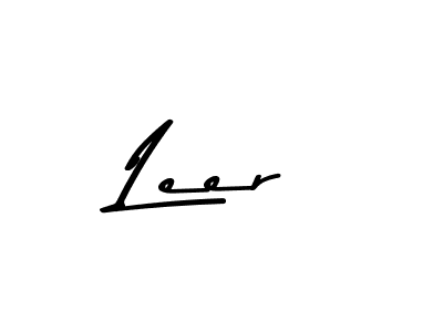 Also You can easily find your signature by using the search form. We will create Leer name handwritten signature images for you free of cost using Asem Kandis PERSONAL USE sign style. Leer signature style 9 images and pictures png