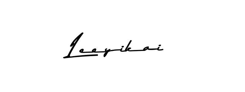 You should practise on your own different ways (Asem Kandis PERSONAL USE) to write your name (Leeyikai) in signature. don't let someone else do it for you. Leeyikai signature style 9 images and pictures png