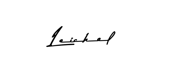 This is the best signature style for the Leichel name. Also you like these signature font (Asem Kandis PERSONAL USE). Mix name signature. Leichel signature style 9 images and pictures png