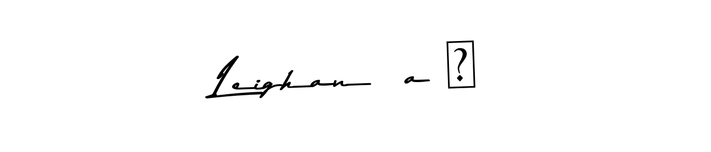 The best way (Asem Kandis PERSONAL USE) to make a short signature is to pick only two or three words in your name. The name Leighanña ♡ include a total of six letters. For converting this name. Leighanña ♡ signature style 9 images and pictures png