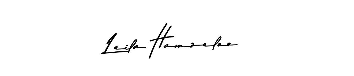 Also You can easily find your signature by using the search form. We will create Leila Hamzeloo name handwritten signature images for you free of cost using Asem Kandis PERSONAL USE sign style. Leila Hamzeloo signature style 9 images and pictures png