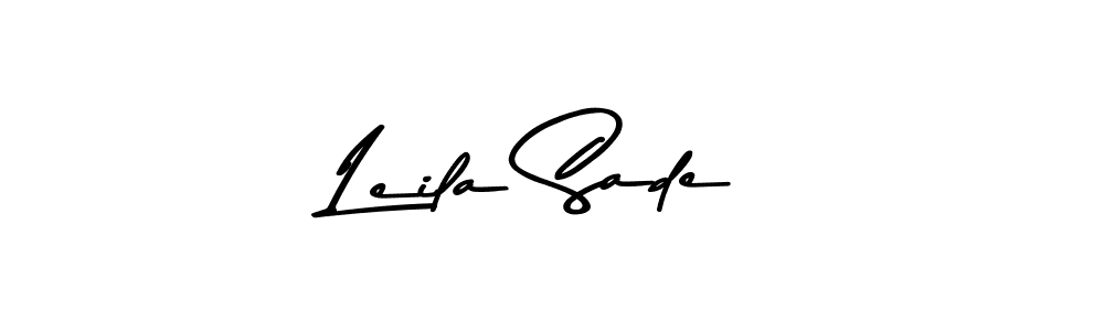 The best way (Asem Kandis PERSONAL USE) to make a short signature is to pick only two or three words in your name. The name Leila Sade include a total of six letters. For converting this name. Leila Sade signature style 9 images and pictures png