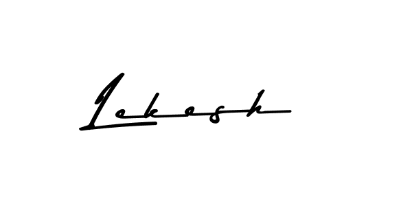 Use a signature maker to create a handwritten signature online. With this signature software, you can design (Asem Kandis PERSONAL USE) your own signature for name Lekesh. Lekesh signature style 9 images and pictures png