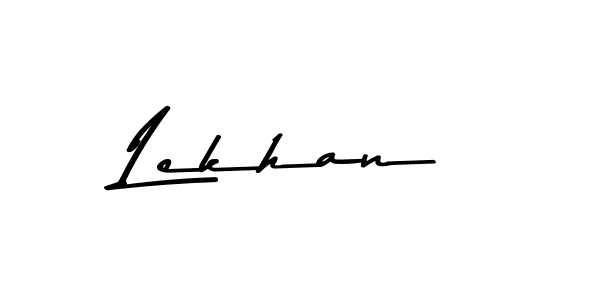 How to make Lekhan name signature. Use Asem Kandis PERSONAL USE style for creating short signs online. This is the latest handwritten sign. Lekhan signature style 9 images and pictures png