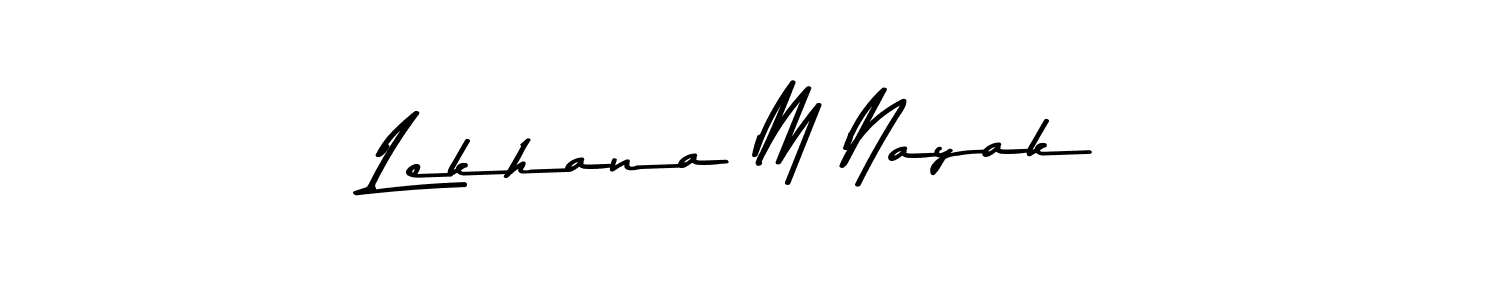 Make a beautiful signature design for name Lekhana M Nayak. Use this online signature maker to create a handwritten signature for free. Lekhana M Nayak signature style 9 images and pictures png