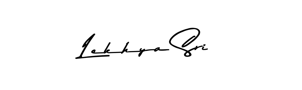 How to make Lekhya Sri name signature. Use Asem Kandis PERSONAL USE style for creating short signs online. This is the latest handwritten sign. Lekhya Sri signature style 9 images and pictures png