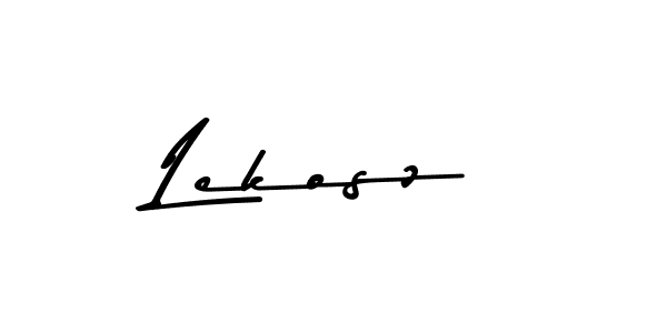 Make a beautiful signature design for name Lekosz. With this signature (Asem Kandis PERSONAL USE) style, you can create a handwritten signature for free. Lekosz signature style 9 images and pictures png