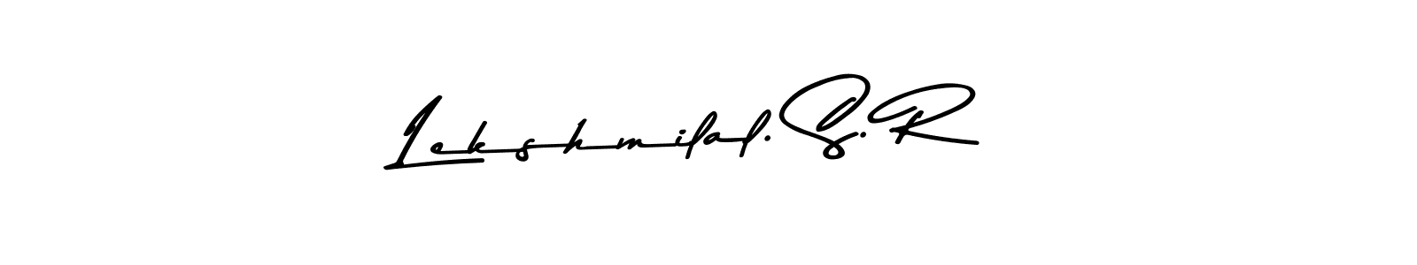 You should practise on your own different ways (Asem Kandis PERSONAL USE) to write your name (Lekshmilal. S. R) in signature. don't let someone else do it for you. Lekshmilal. S. R signature style 9 images and pictures png