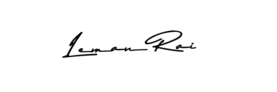 Use a signature maker to create a handwritten signature online. With this signature software, you can design (Asem Kandis PERSONAL USE) your own signature for name Leman Rai. Leman Rai signature style 9 images and pictures png