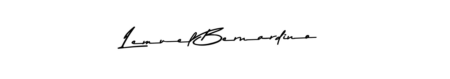 How to make Lemuel Bernardino signature? Asem Kandis PERSONAL USE is a professional autograph style. Create handwritten signature for Lemuel Bernardino name. Lemuel Bernardino signature style 9 images and pictures png