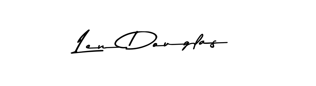 You should practise on your own different ways (Asem Kandis PERSONAL USE) to write your name (Len Douglas) in signature. don't let someone else do it for you. Len Douglas signature style 9 images and pictures png