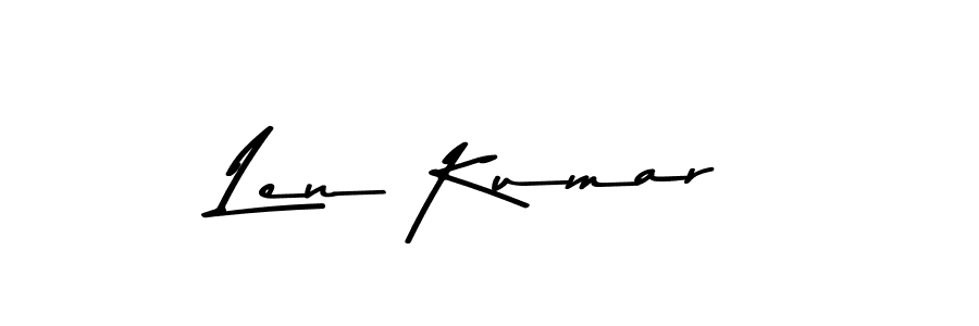 The best way (Asem Kandis PERSONAL USE) to make a short signature is to pick only two or three words in your name. The name Len Kumar include a total of six letters. For converting this name. Len Kumar signature style 9 images and pictures png