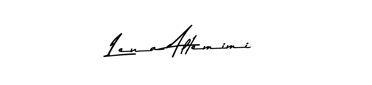 Create a beautiful signature design for name Lena Altemimi. With this signature (Asem Kandis PERSONAL USE) fonts, you can make a handwritten signature for free. Lena Altemimi signature style 9 images and pictures png