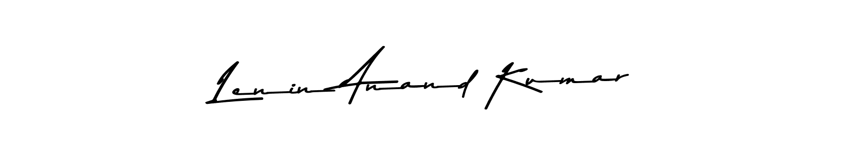 Create a beautiful signature design for name Lenin Anand Kumar. With this signature (Asem Kandis PERSONAL USE) fonts, you can make a handwritten signature for free. Lenin Anand Kumar signature style 9 images and pictures png