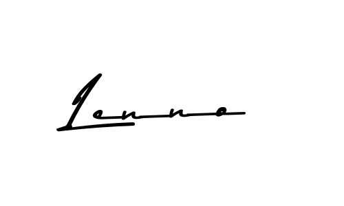 Make a beautiful signature design for name Lenno. With this signature (Asem Kandis PERSONAL USE) style, you can create a handwritten signature for free. Lenno signature style 9 images and pictures png