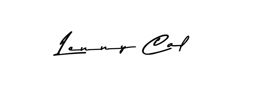 How to make Lenny Cal name signature. Use Asem Kandis PERSONAL USE style for creating short signs online. This is the latest handwritten sign. Lenny Cal signature style 9 images and pictures png