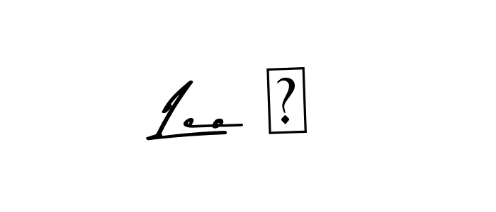 You should practise on your own different ways (Asem Kandis PERSONAL USE) to write your name (Leo ♡) in signature. don't let someone else do it for you. Leo ♡ signature style 9 images and pictures png