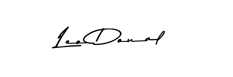 Design your own signature with our free online signature maker. With this signature software, you can create a handwritten (Asem Kandis PERSONAL USE) signature for name Leo Donal. Leo Donal signature style 9 images and pictures png