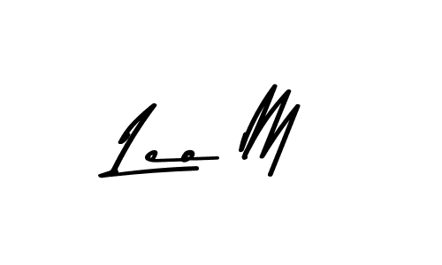 Make a beautiful signature design for name Leo M. With this signature (Asem Kandis PERSONAL USE) style, you can create a handwritten signature for free. Leo M signature style 9 images and pictures png
