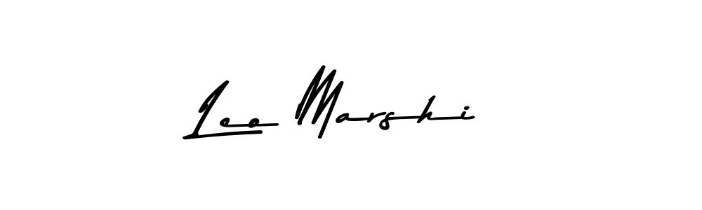 Create a beautiful signature design for name Leo Marshi. With this signature (Asem Kandis PERSONAL USE) fonts, you can make a handwritten signature for free. Leo Marshi signature style 9 images and pictures png