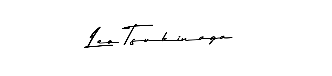 How to make Leo Tsukinaga name signature. Use Asem Kandis PERSONAL USE style for creating short signs online. This is the latest handwritten sign. Leo Tsukinaga signature style 9 images and pictures png