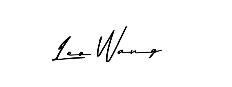 Design your own signature with our free online signature maker. With this signature software, you can create a handwritten (Asem Kandis PERSONAL USE) signature for name Leo Wang. Leo Wang signature style 9 images and pictures png