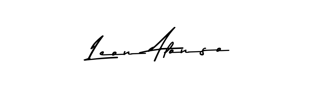 You should practise on your own different ways (Asem Kandis PERSONAL USE) to write your name (Leon Alonso) in signature. don't let someone else do it for you. Leon Alonso signature style 9 images and pictures png