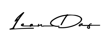 This is the best signature style for the Leon Das name. Also you like these signature font (Asem Kandis PERSONAL USE). Mix name signature. Leon Das signature style 9 images and pictures png
